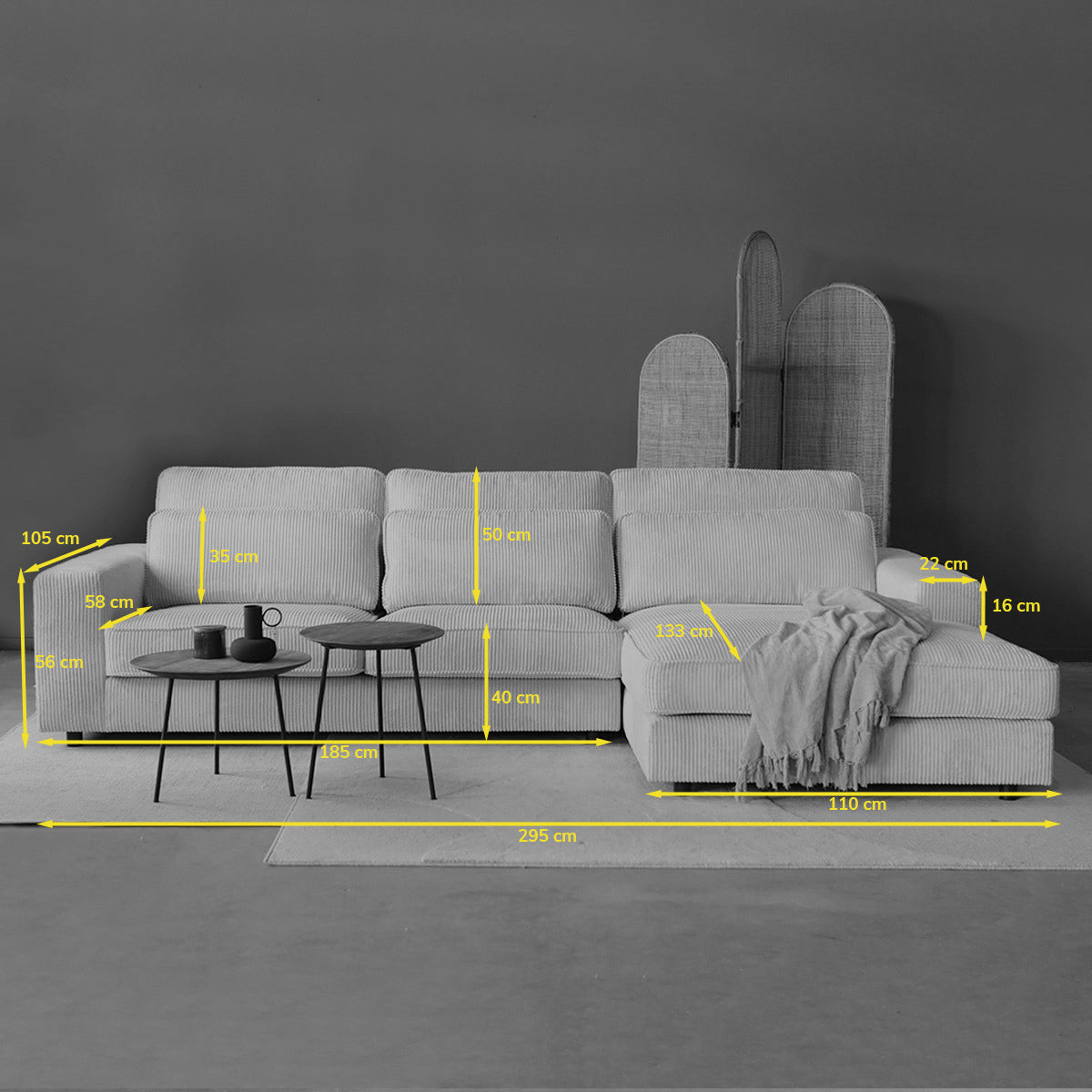 LECH met chaise longue links - Lincoln 85N