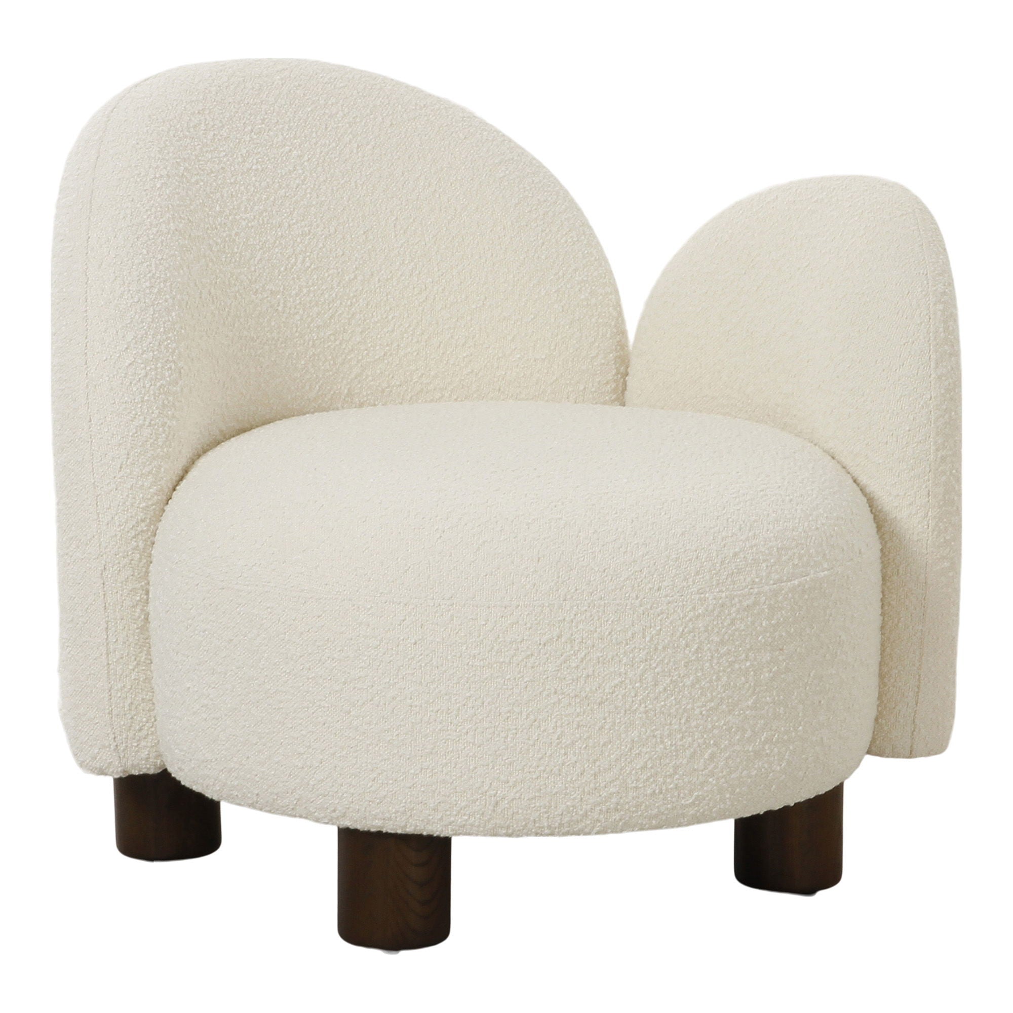 House Nordic Fauteuil Honolulu Bouclé Wit