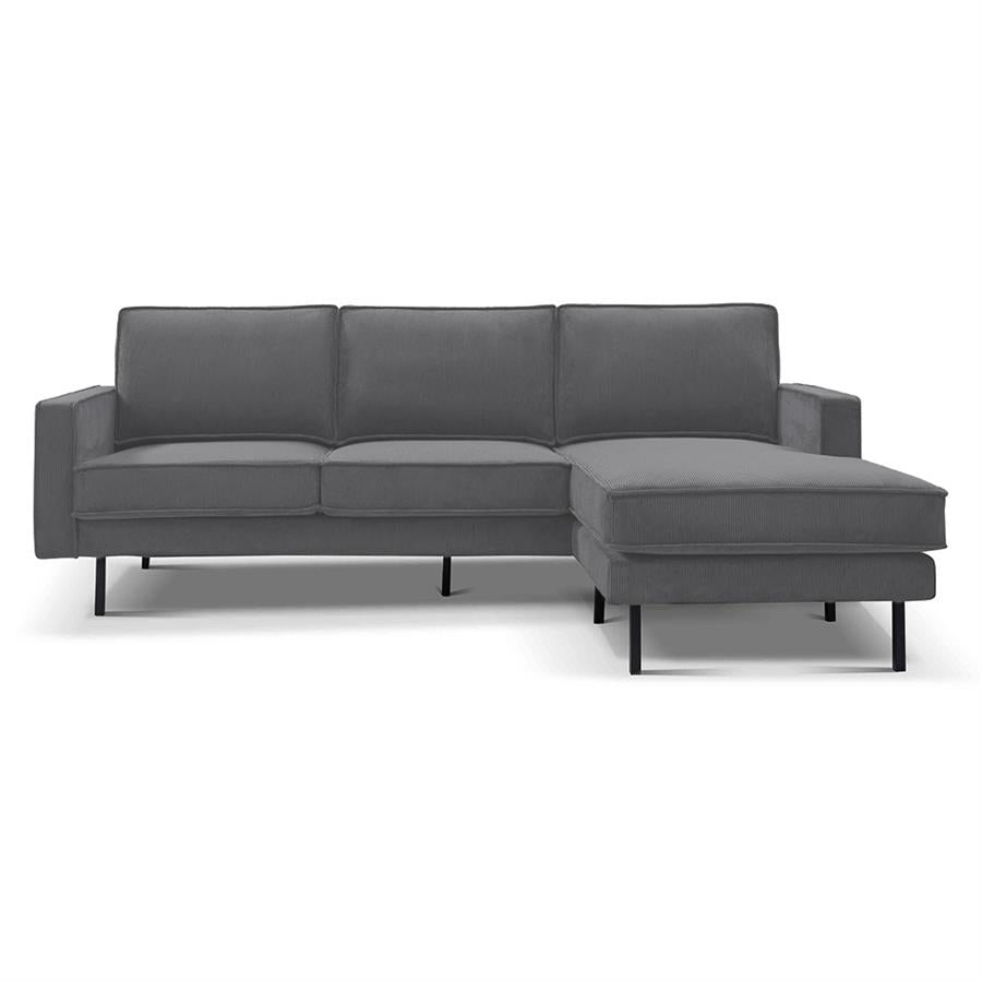 Tower Living Hoekbank Derby – 2,5-Zits met Chaise Longue Links of Rechts – Lara Stof