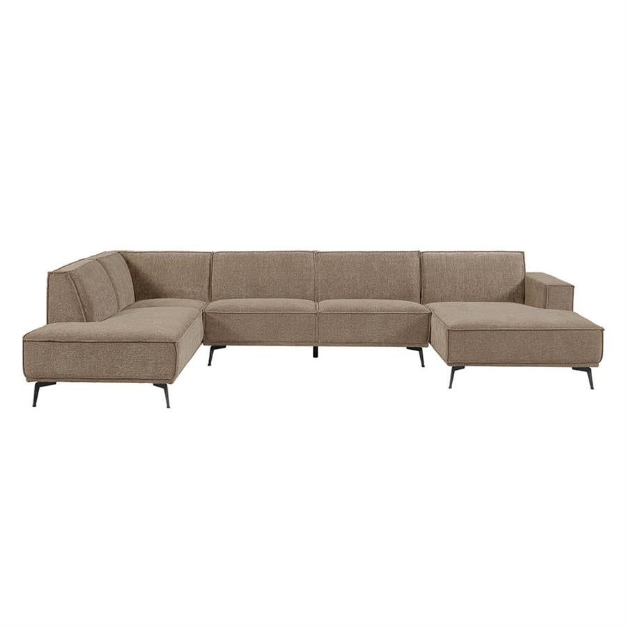 Tower Living Hoekbank Leeds – 2,5-Zits met Chaise Longue Rechts & Ottomane Links – City Collection