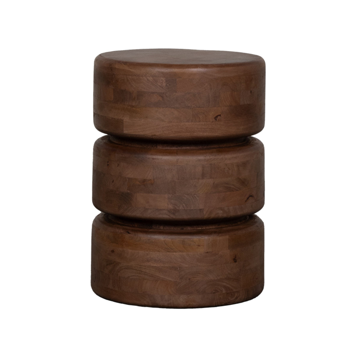 LABEL51 Bijzettafel Milly – Massief Mangohout – Ø35 cm