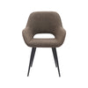 Bruin / Boucle / Bouclé, Armchair, Black Legs, Versatile Design