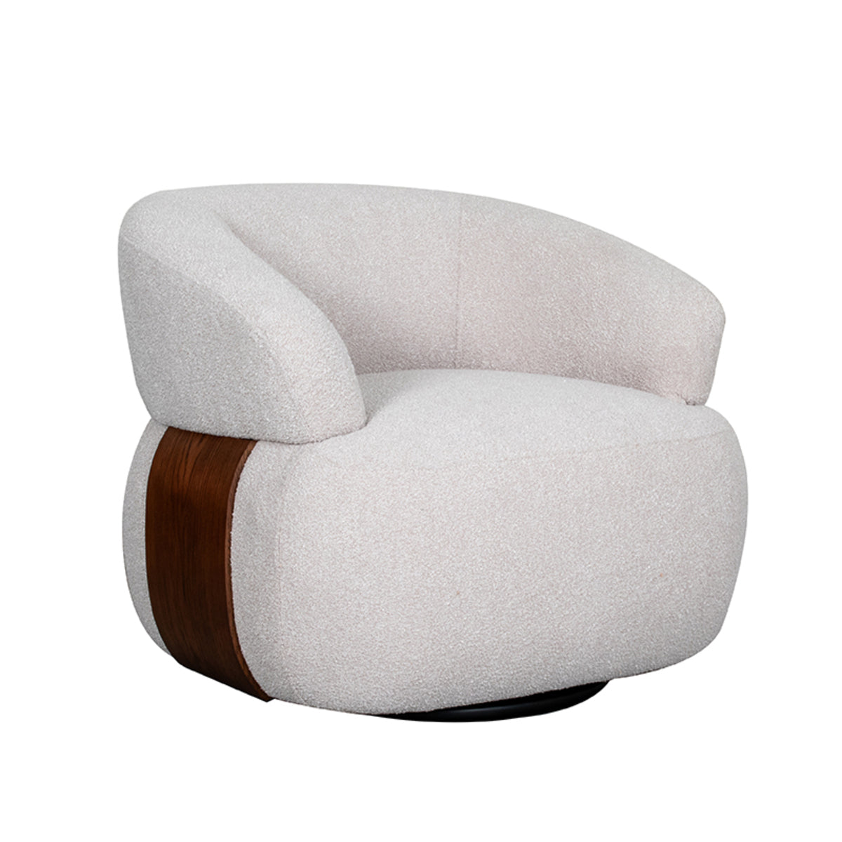 LABEL51 Fauteuil Valenza - Naturel - Boucle