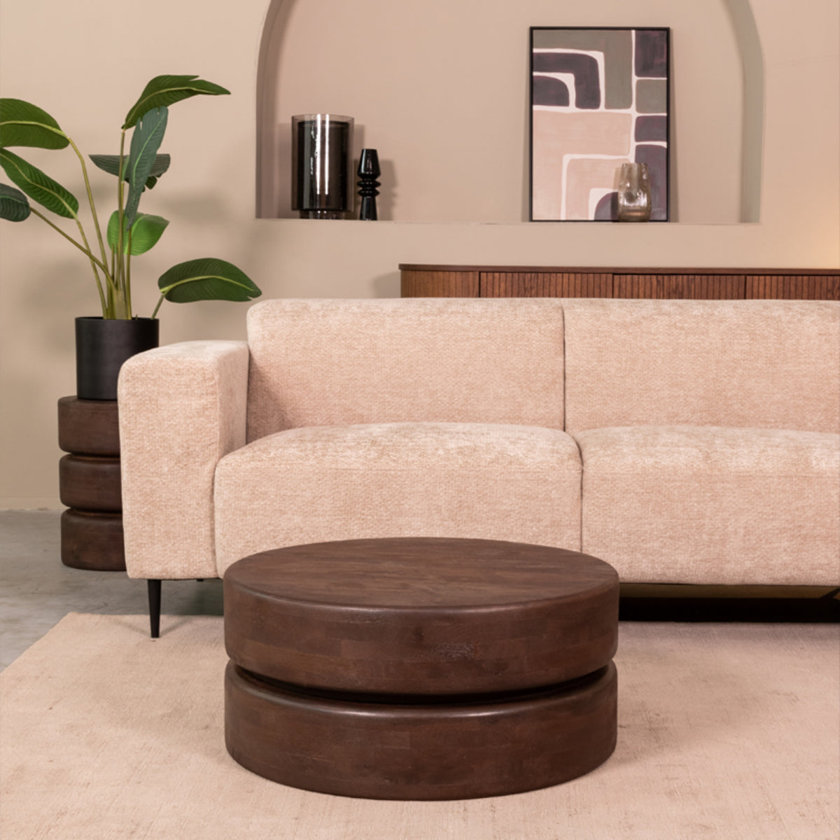 LABEL51 Salontafel Milly - Mangohout - 70 cm