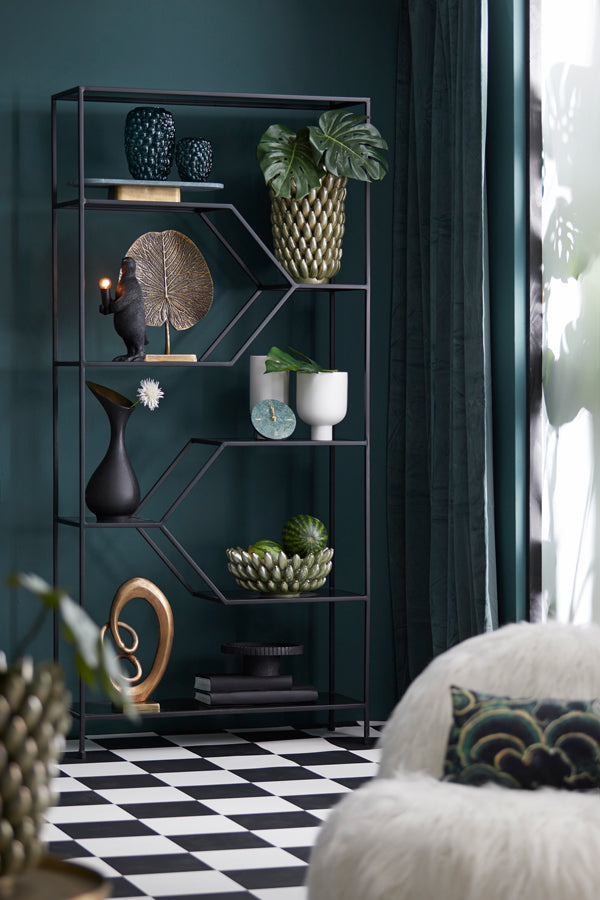 Tafellamp Penguin - Zwart - 16x13x34cm