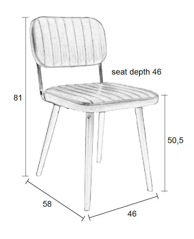 Stoel Jake Worn Black