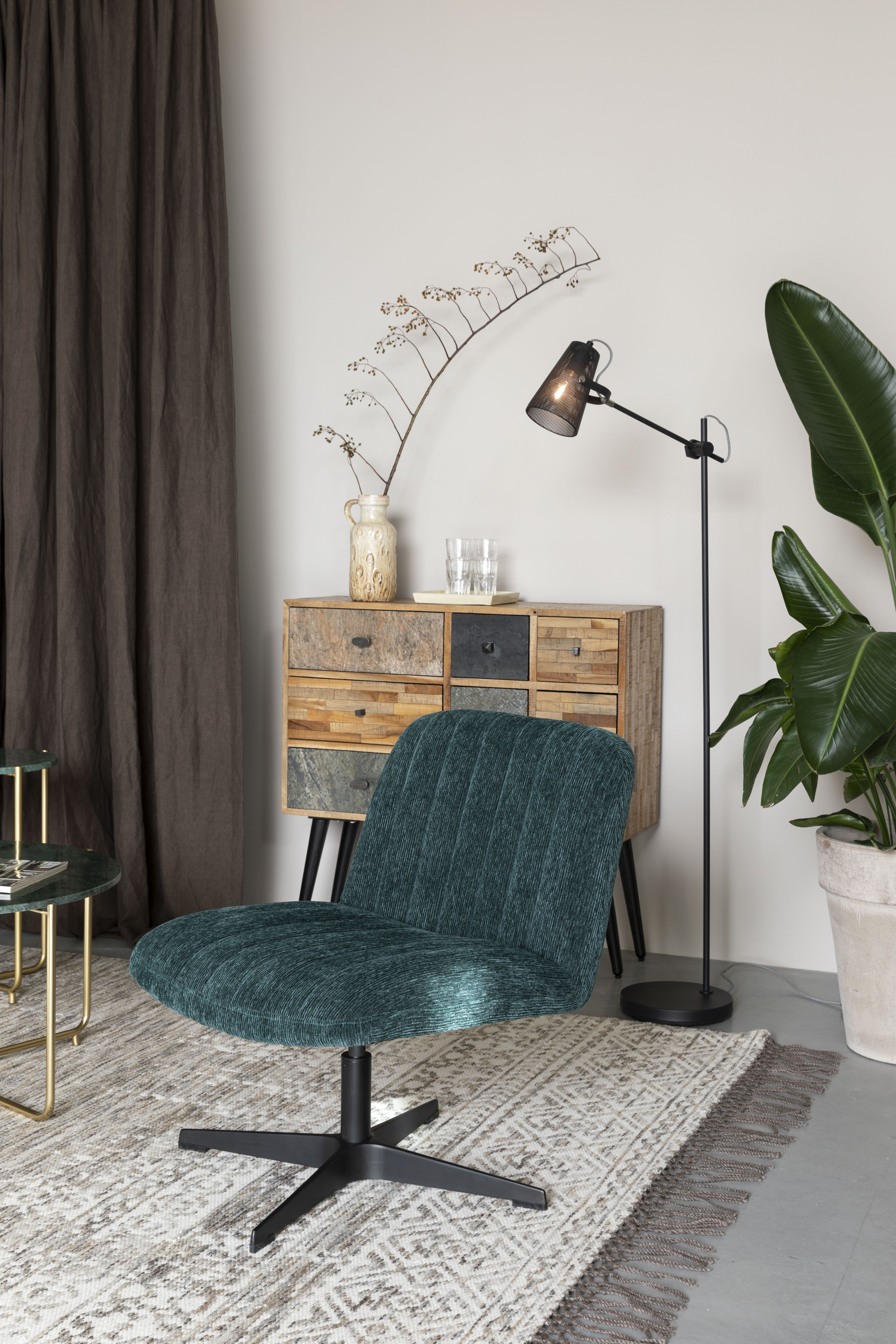 Fokus Vloerlamp Zwart