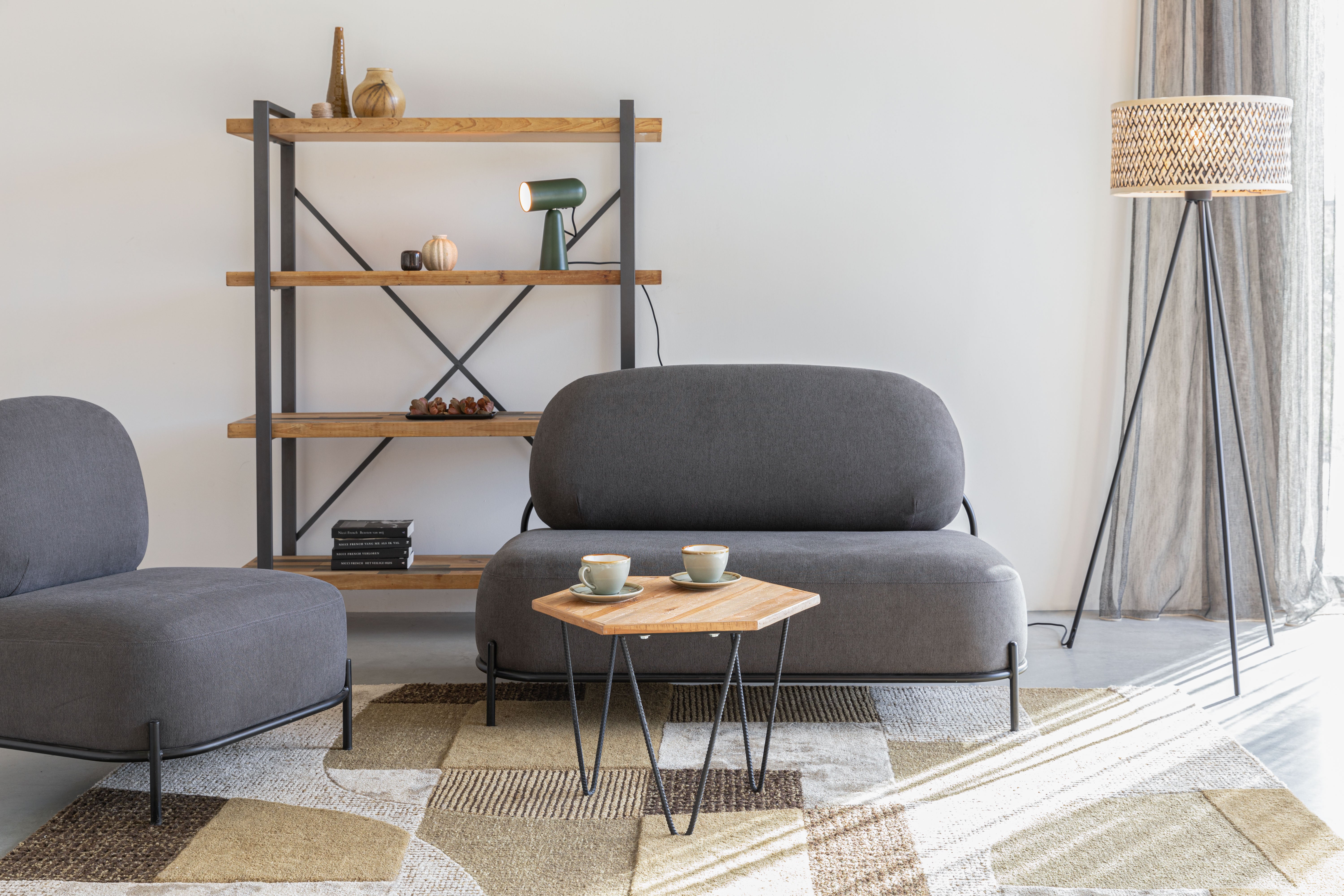 Silvan Vloerkleed 160x230 Olijfgroen