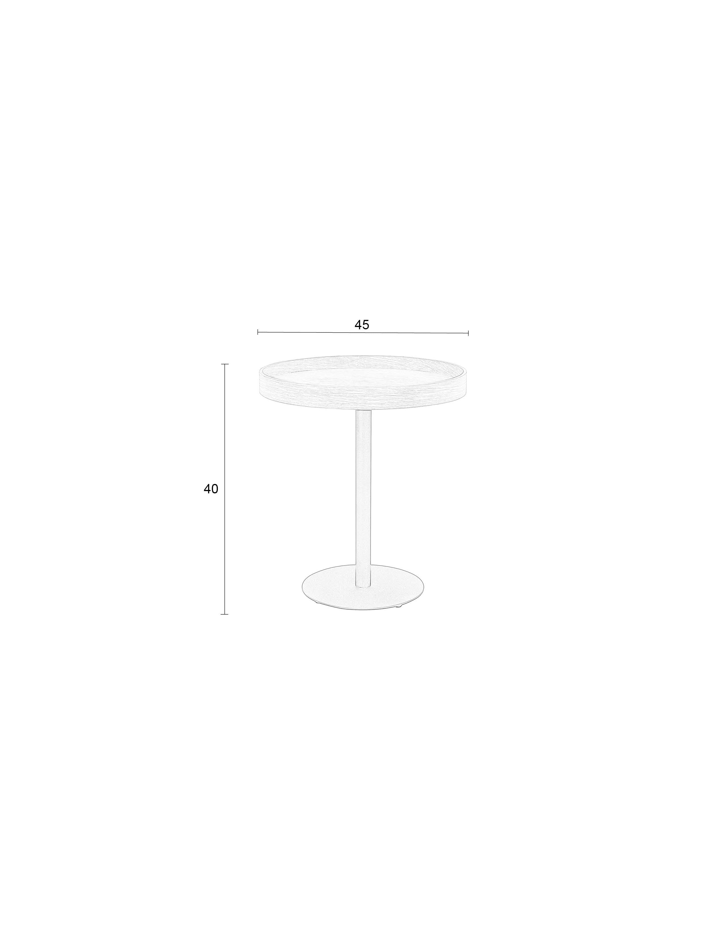 Side Table Yuri Black S