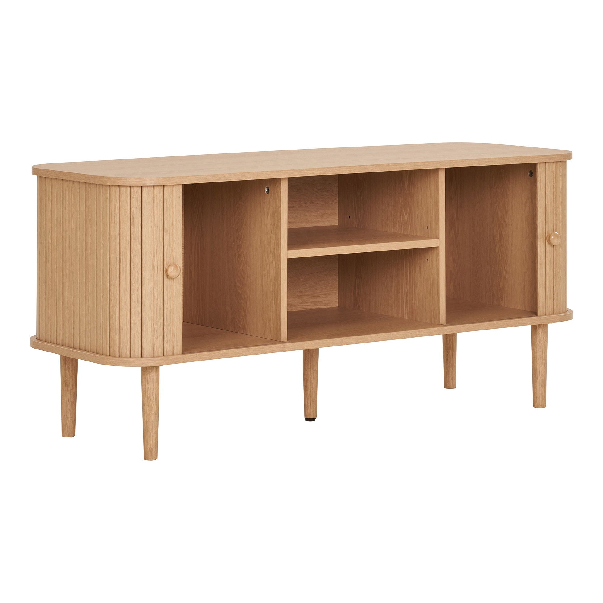 Nikko TV-bench - TV-bench, 2 doors, natural<br>113x40x52 cm