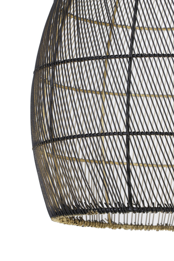 Hanglamp Meya - Zwart-Goud - Ø20x25cm
