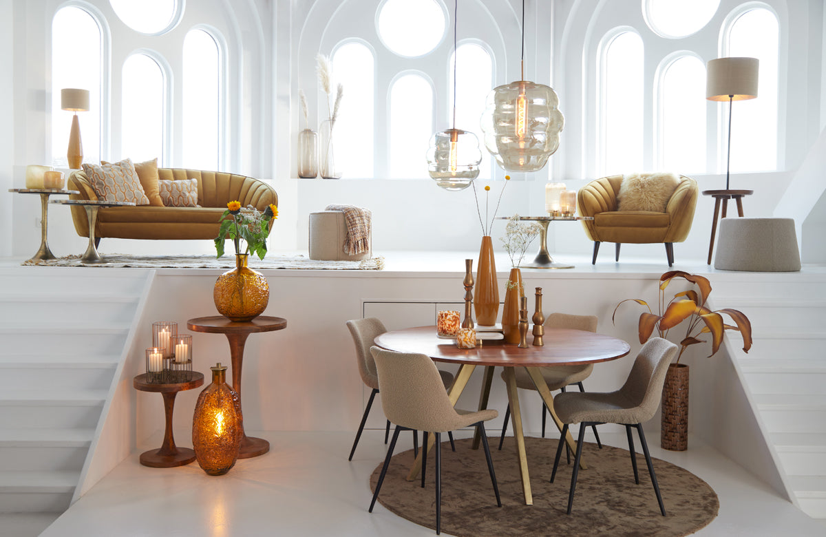 Hanglamp Misty - Smoke Glas - 45x45x48cm