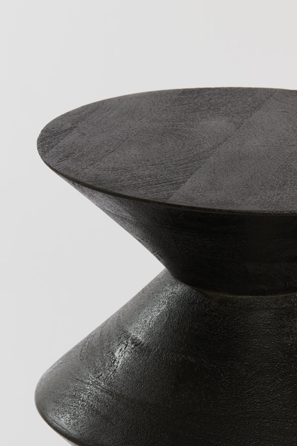 Bijzettafel Larus - Zwart - Ø40cm