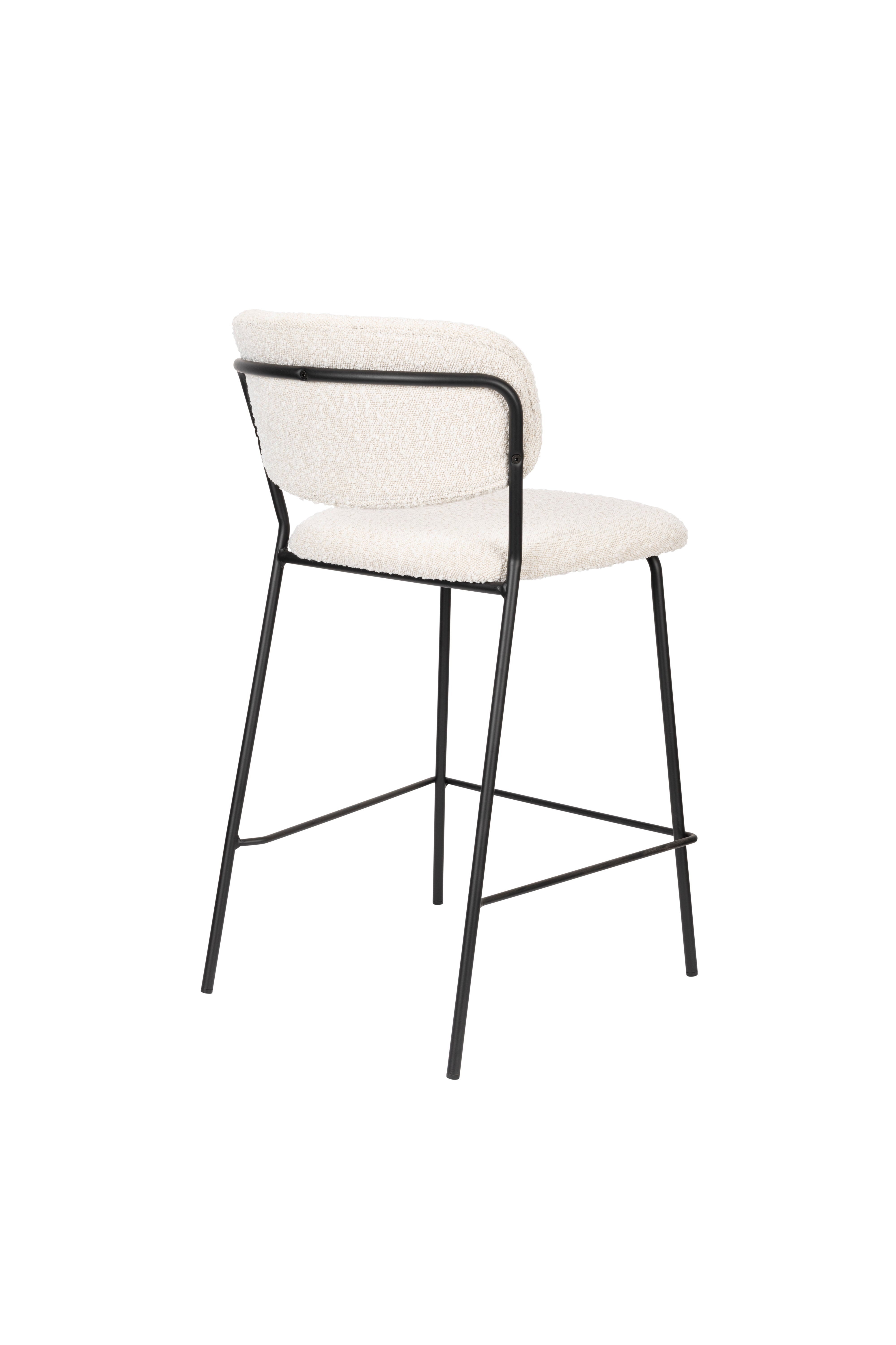 Counter Stool Jolien Black/Bouclé