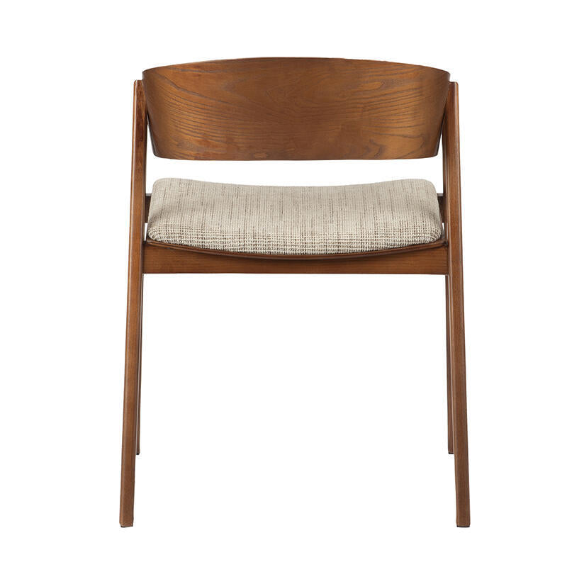 Japandi Houten Armstoel Eddi Walnootbruin