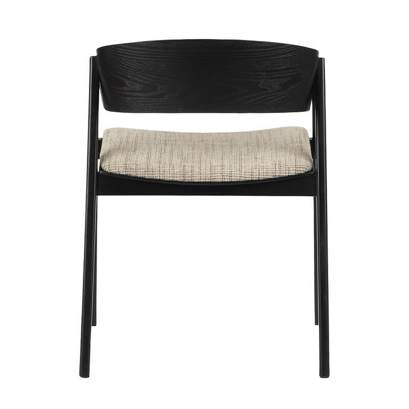 Japandi Houten Armstoel Eddi Black
