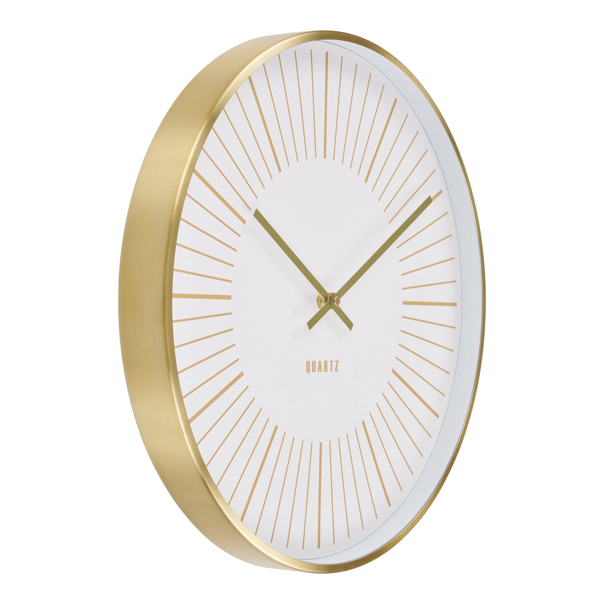 Takamaka Wall Clock - Wall clock, aluminium, gold, silent movement<br>ø40 cm