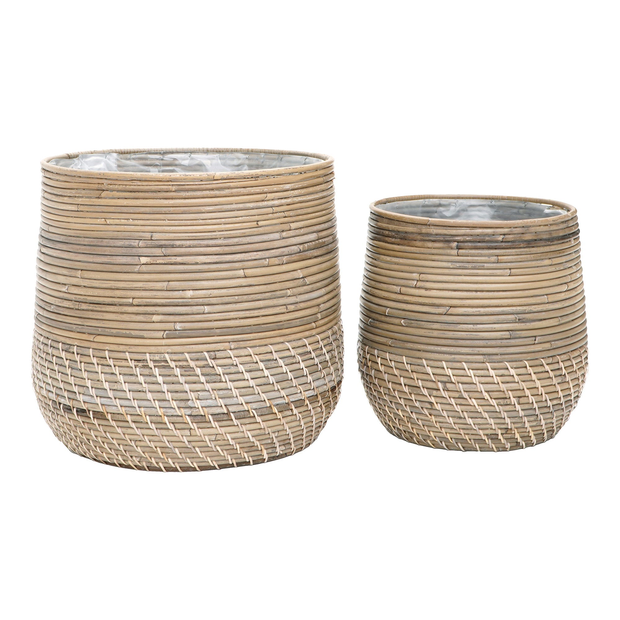 Moro Baskets - Baskets, kubu rattan, nature<br>set of 2