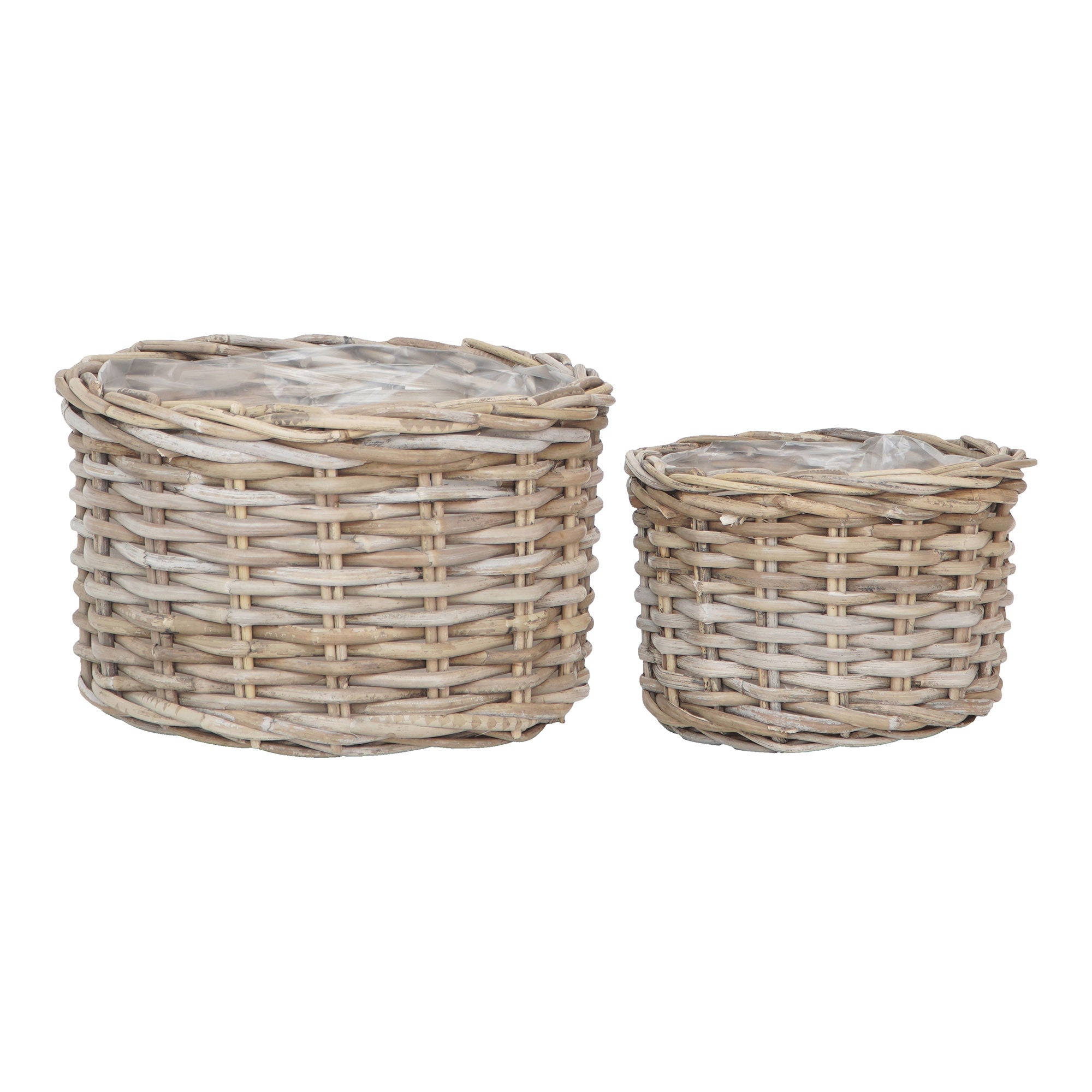 Kalak Baskets - Baskets, kubu rattan, nature<br>set of 2