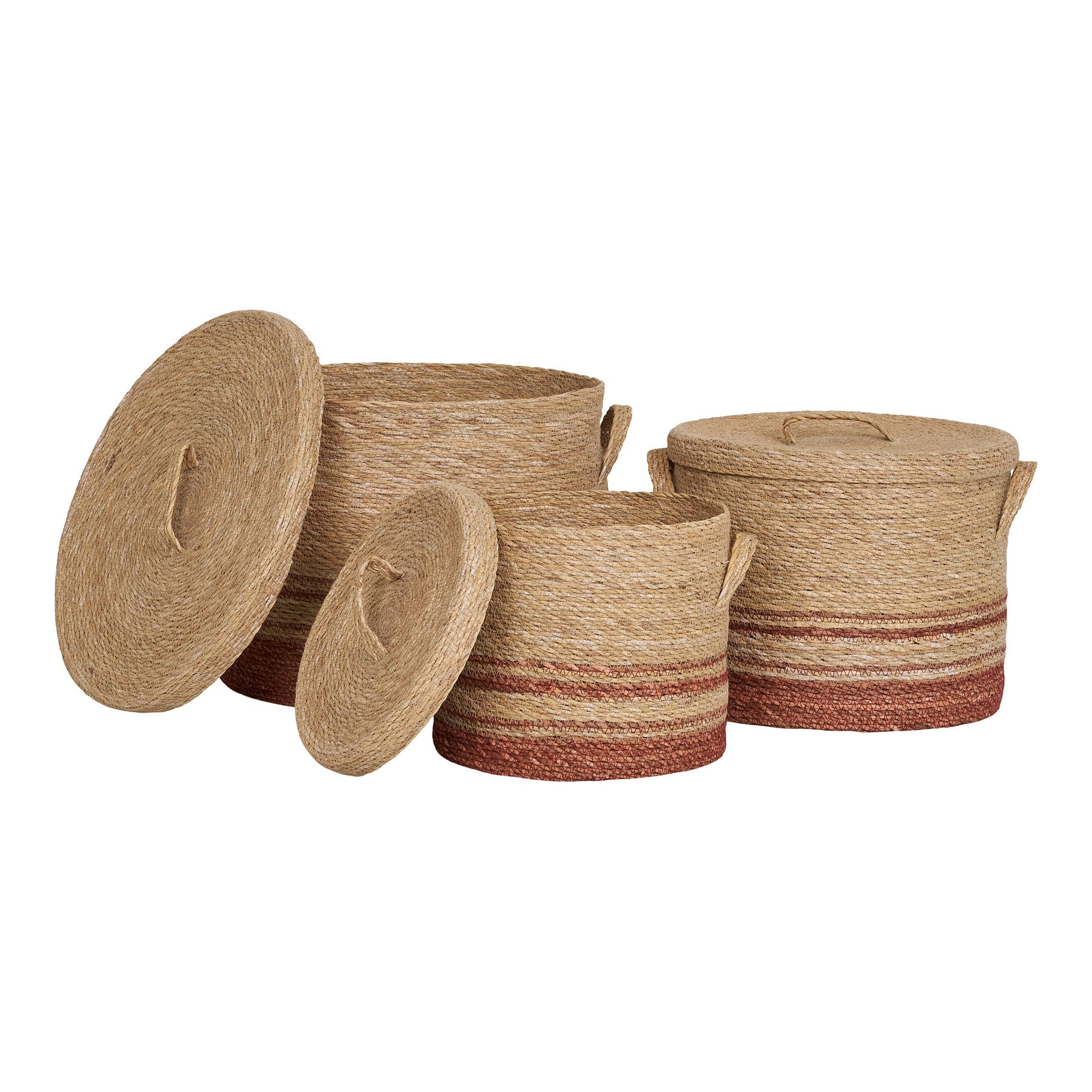Budoni Baskets - Baskets, seagrass, natural/brown<br>set of 3
