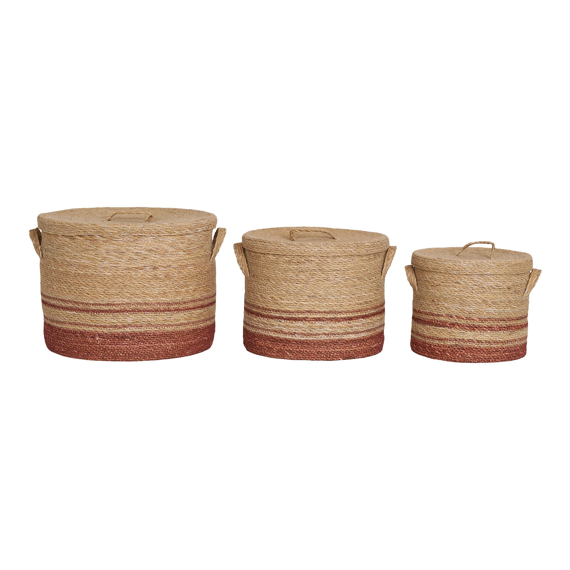 Budoni Baskets - Baskets, seagrass, natural/brown<br>set of 3