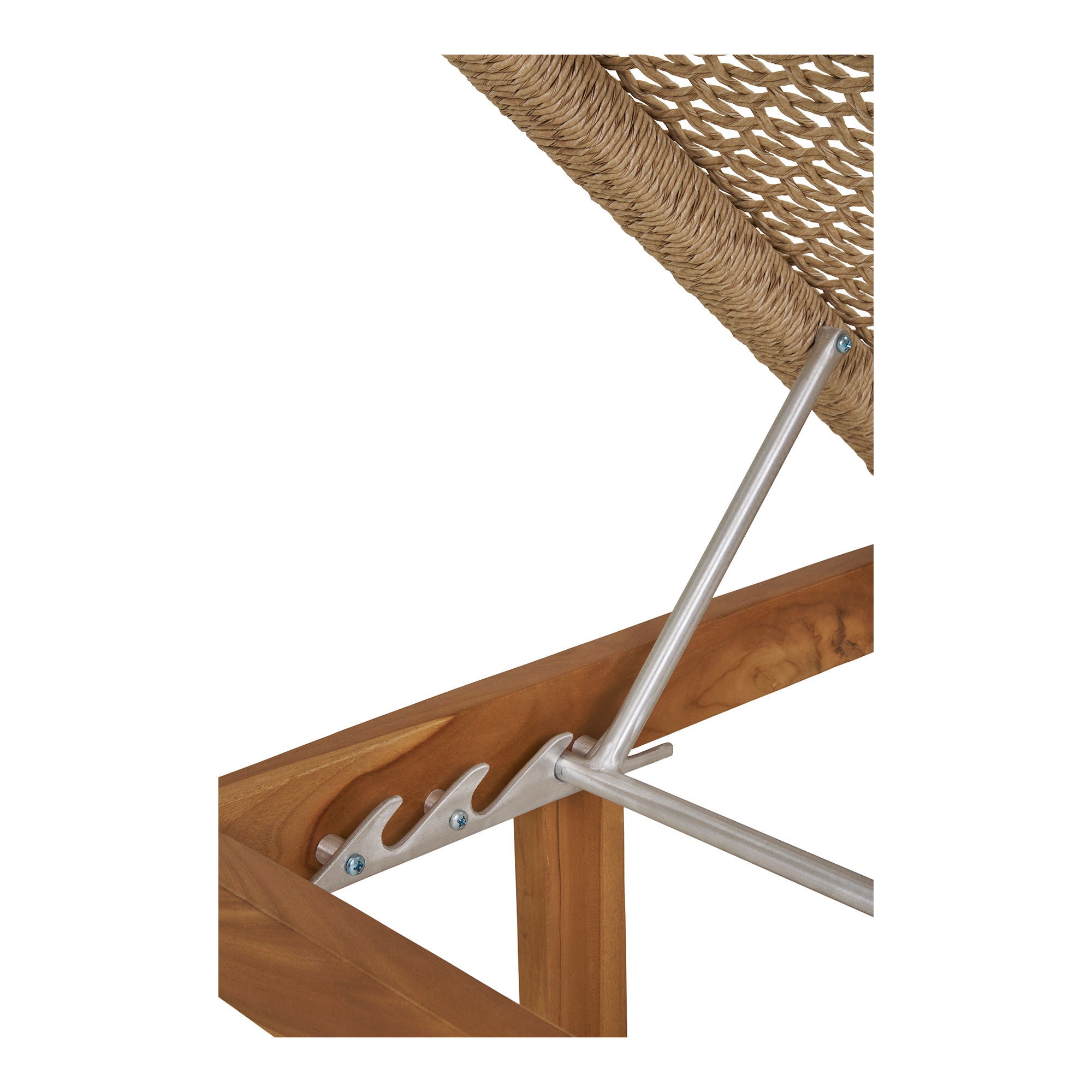 Derby Sun Lounger - Sun Lounger, teak/polyrattan, nature