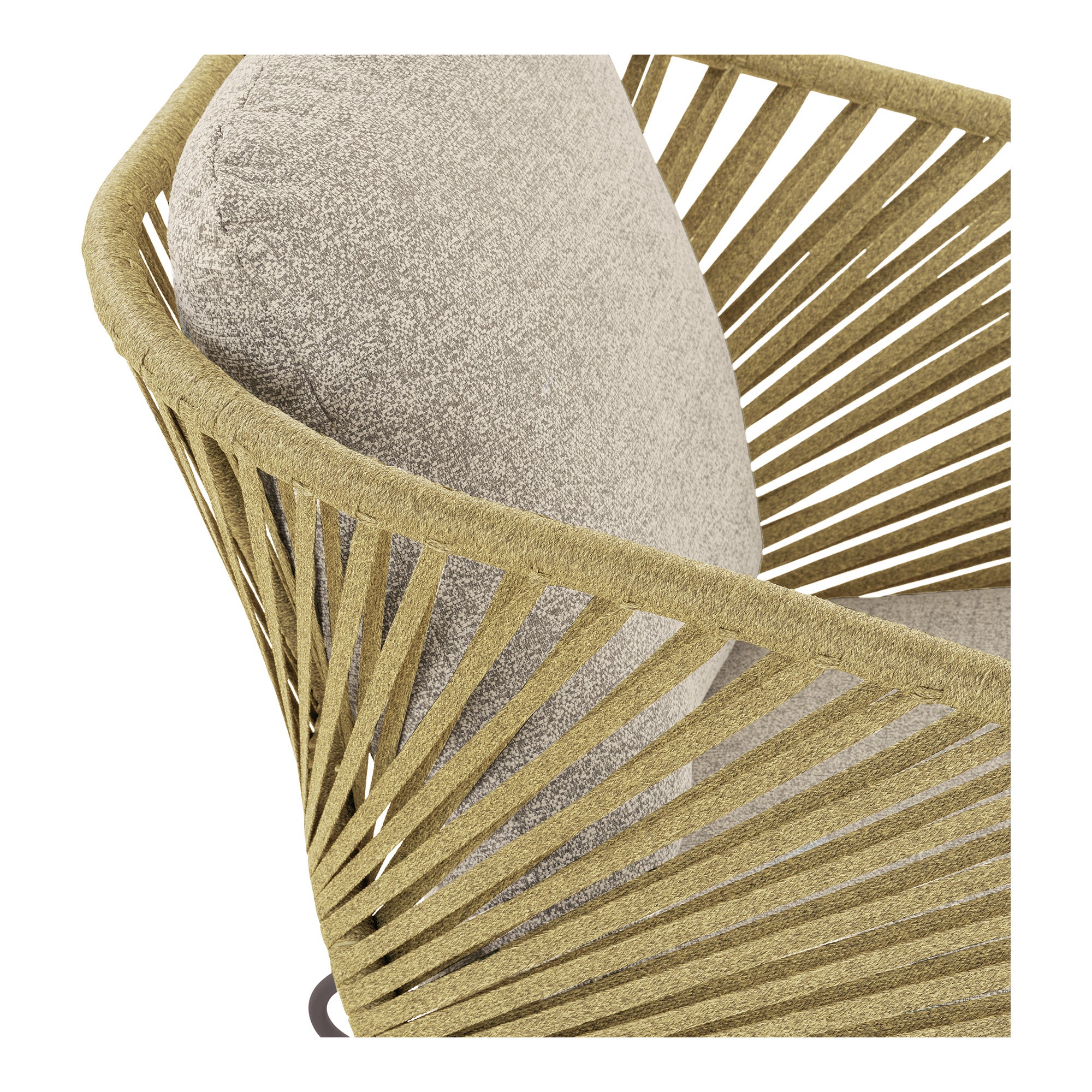 House Nordic - Novella Lounge Set – Beige & Sandkleurig – Inclusief Kussens – Staal & Polyester