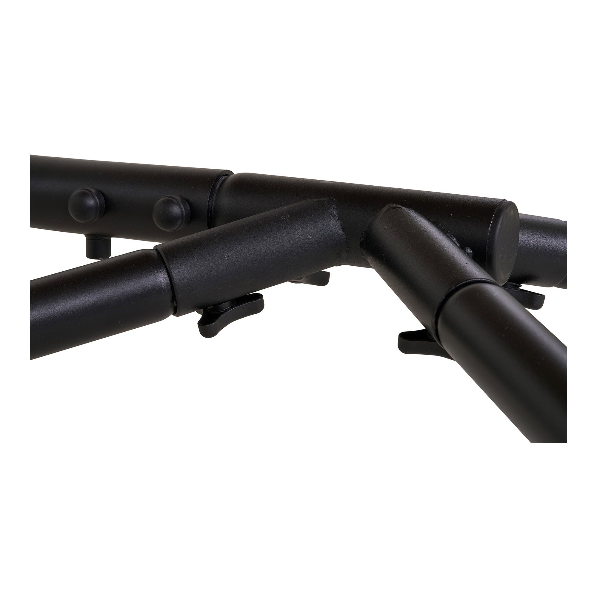 Patras Hanging Chair - Hanging chair, steel stand, foldable seat, incl.cushions, natural/black<br>195x117x107 cm