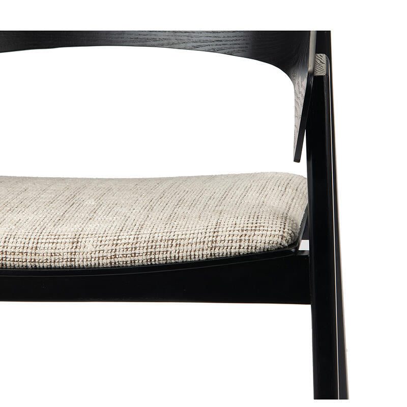 Japandi Houten Armstoel Eddi Black