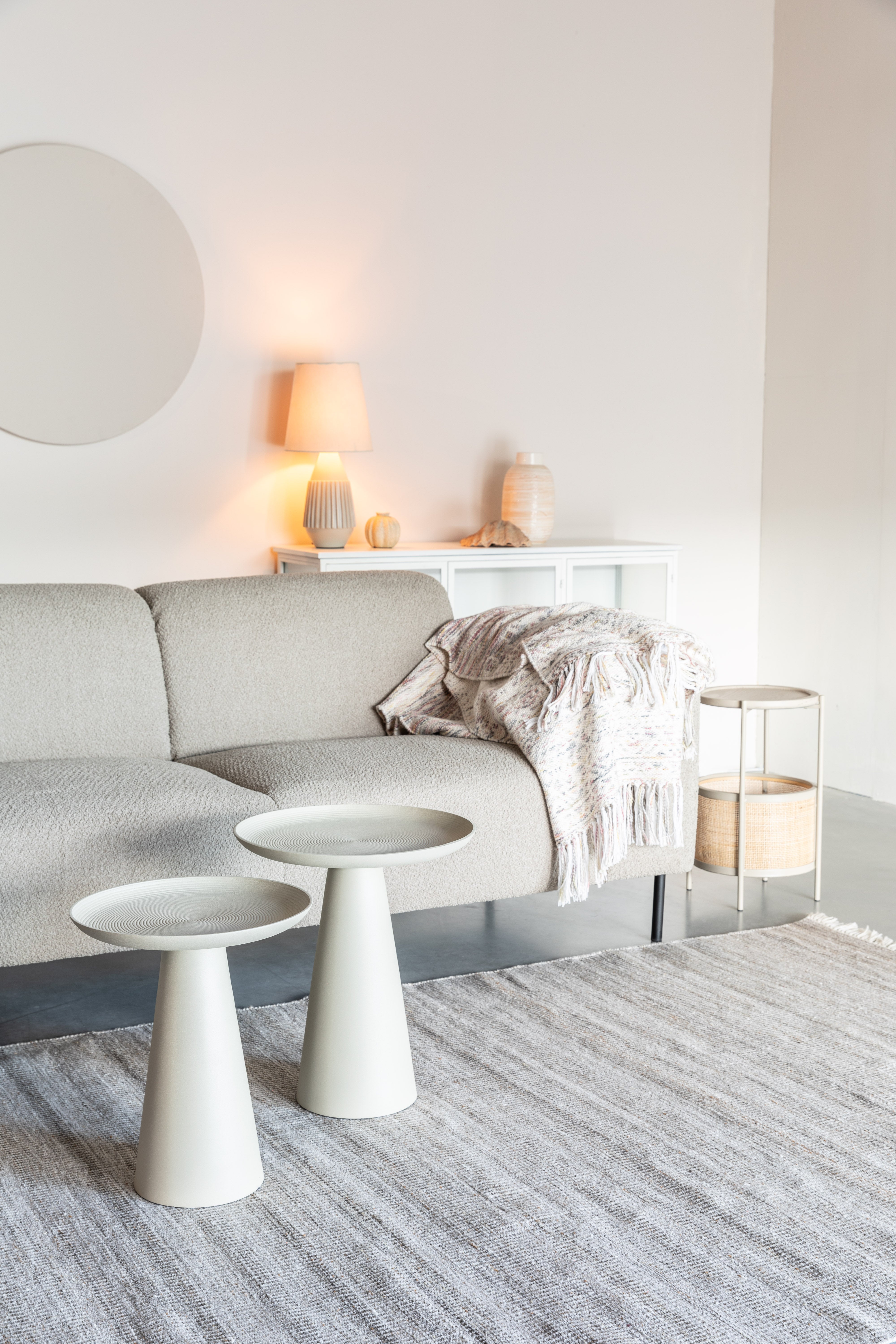 Side Table Ringar Medium Ivory