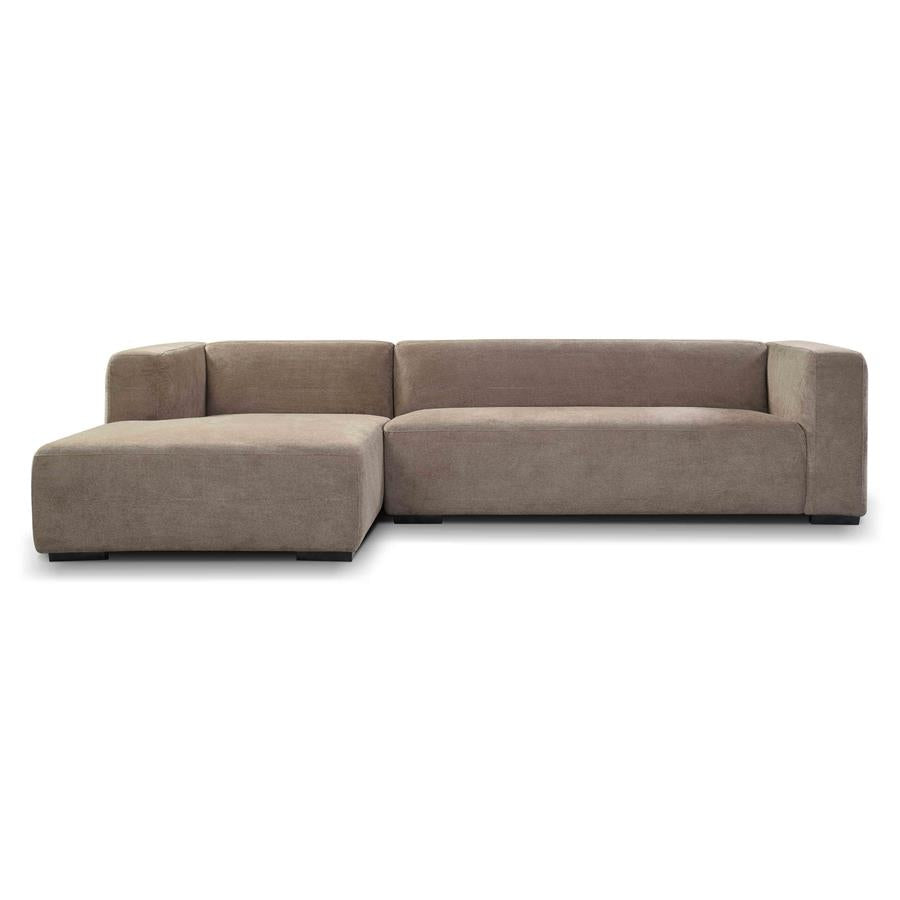 Tower Living Hoekbank Glasgow – 2,5-Zits met Chaise Longue Links – Enjoy Stof