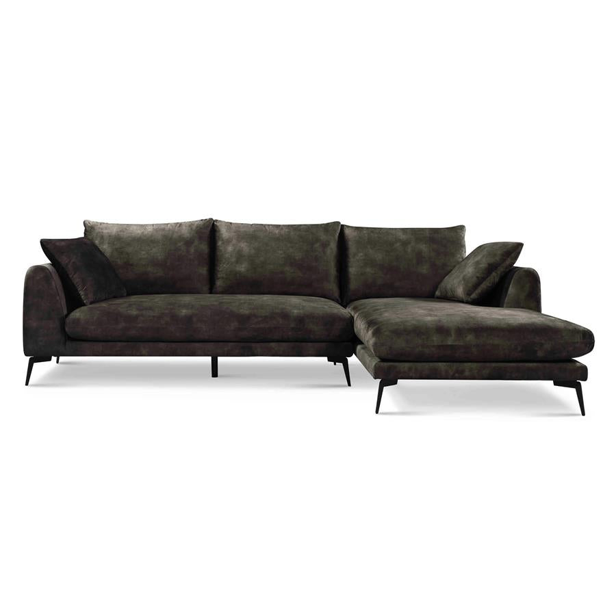 ower Living Hoekbank Nottingham – 2,5-Zits met Chaise Longue Rechts – Adore Stof
