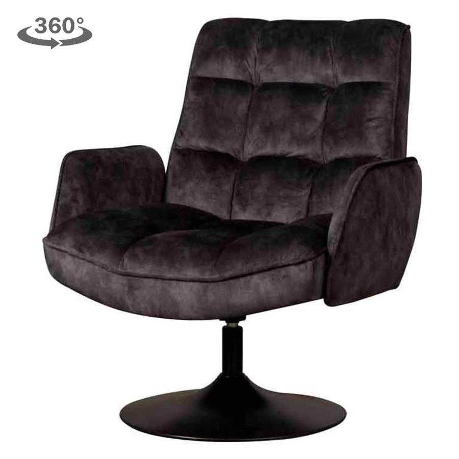 Tower Living Fauteuil Tropea – Adore Stof – Draaibaar – Modern & Elegant