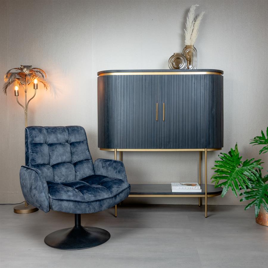 Tower Living Fauteuil Tropea – Adore Stof – Draaibaar – Modern & Elegant