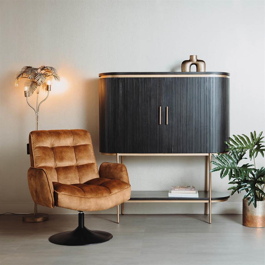 Tower Living Fauteuil Tropea – Adore Stof – Draaibaar – Modern & Elegant