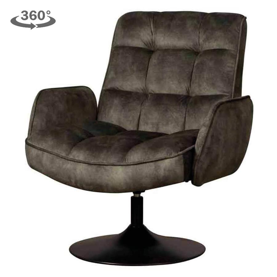 Tower Living Fauteuil Tropea – Adore Stof – Draaibaar – Modern & Elegant