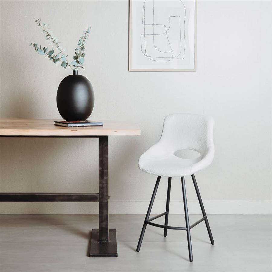 Campo Barstoel - fabric Teddy MJ81 White