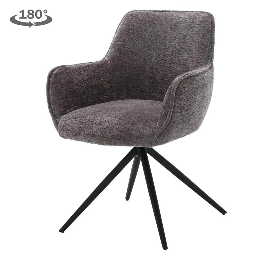 Fondo Armstoel - fabric Mona 464 Cement Grey (draaibaar)