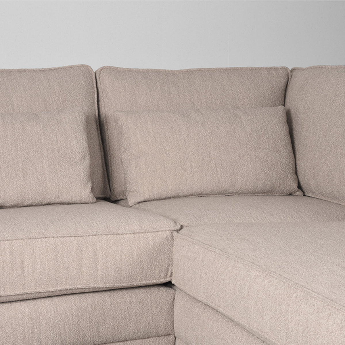 LABEL51 Hoekbank Novano - Naturel - Boucle - Rechts