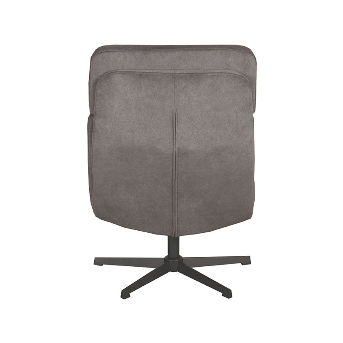 LABEL51 Fauteuil Alvar – Stijlvolle Bouclé Fauteuil – Exclusief Hocker