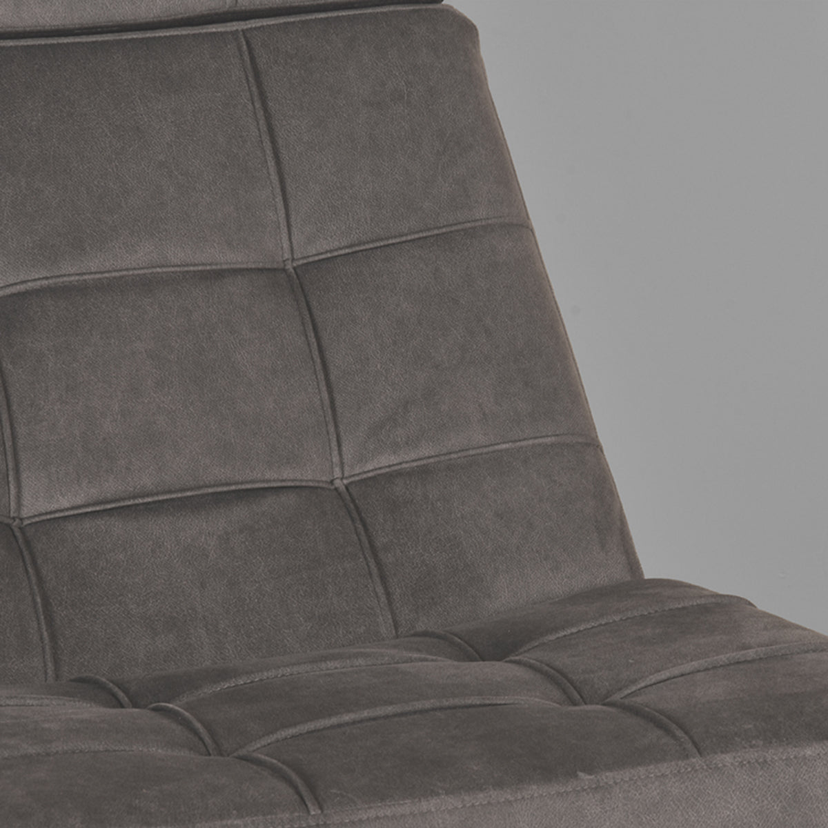 LABEL51 Fauteuil Alvar – Stijlvolle Bouclé Fauteuil – Exclusief Hocker