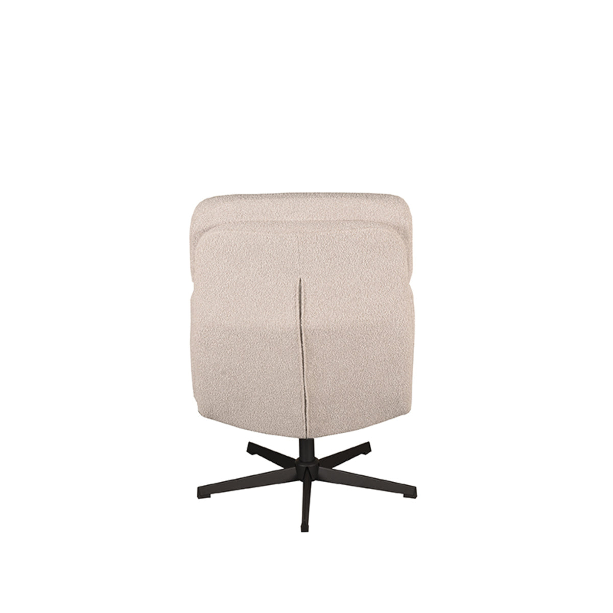 LABEL51 Fauteuil Alvar – Bouclé Stof Incl. Hocker – Stijlvol & Comfortabel