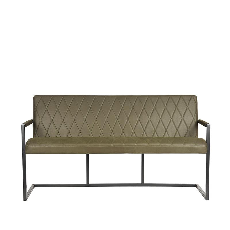LABEL51 Eetkamerbank Denmark - Microfiber - 155 cm