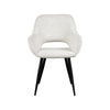 Wit / Boucle / Bouclé, Armchair, Black Legs, Versatile Design
