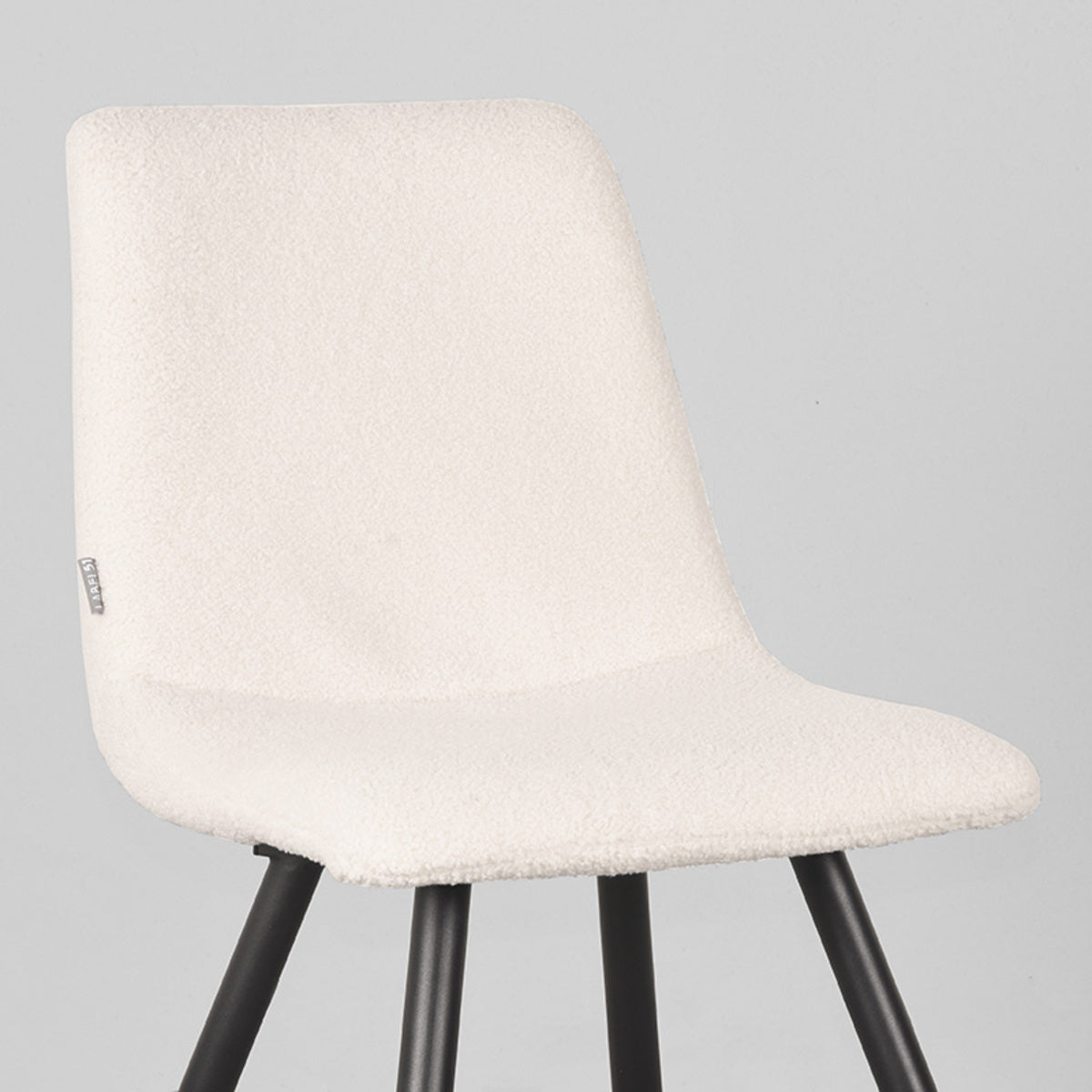 LABEL51 Eetkamerstoel Jep – Zachte Teddy Bekleding