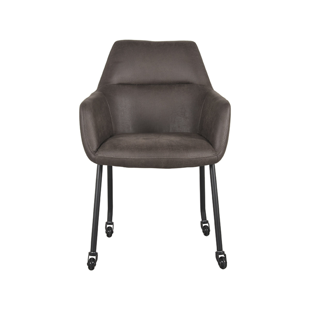 LABEL51 Eetkamerstoel Lenny – Microfiber Stof – Modern Design & Hoog Zitcomfort