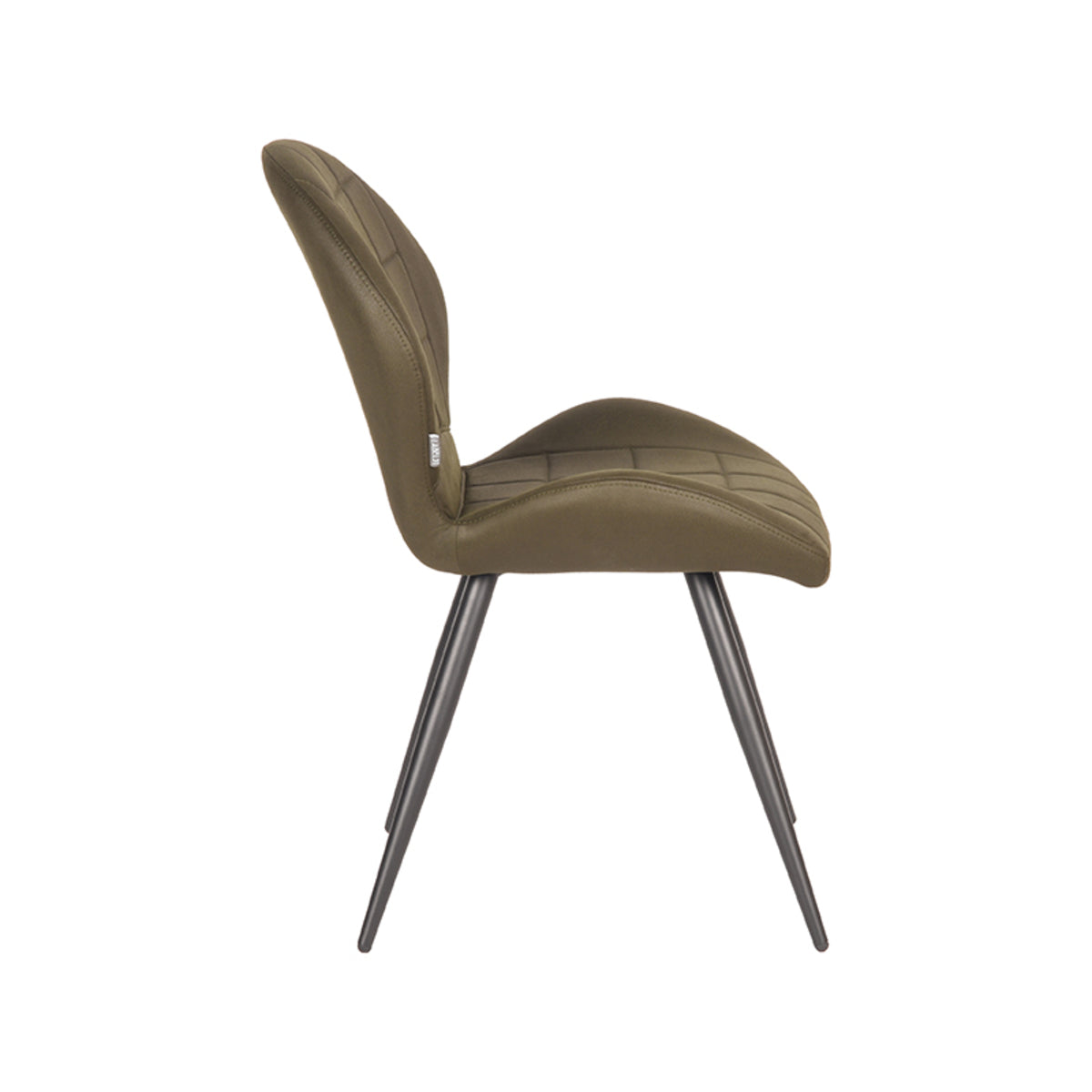 LABEL51 Eetkamerstoel Sil – Robuuste Microfiber – Industrieel Design