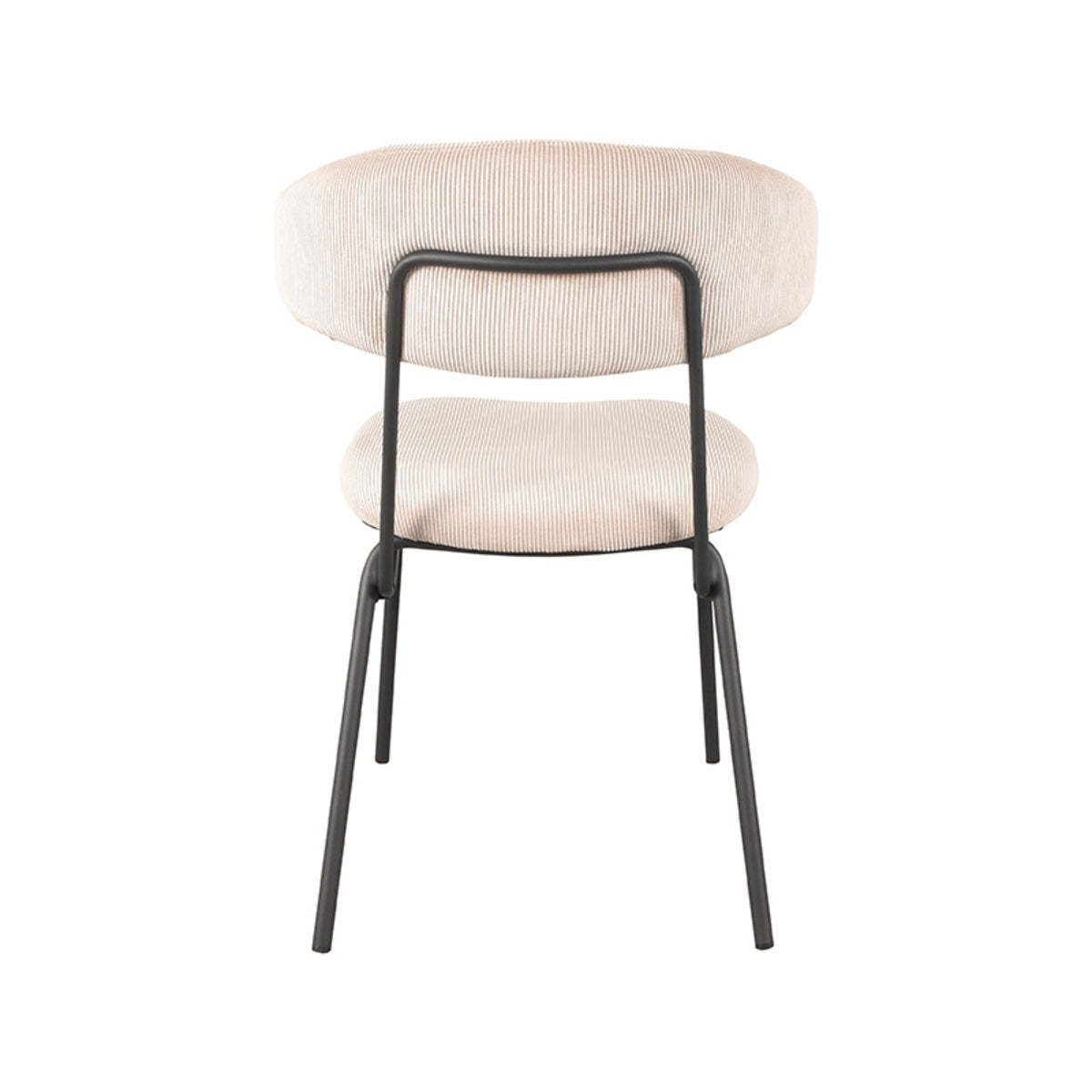 LABEL51 Eetkamerstoel Zack – Trendy Ribcord Bekleding – Stijlvol & Comfortabel