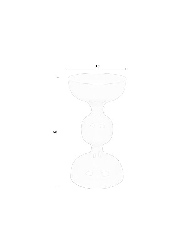 Lars Bijzettafel Ivoor