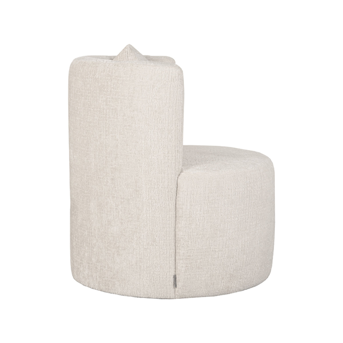 LABEL51 Fauteuil Evy - Crème - Elegance - 65 cm